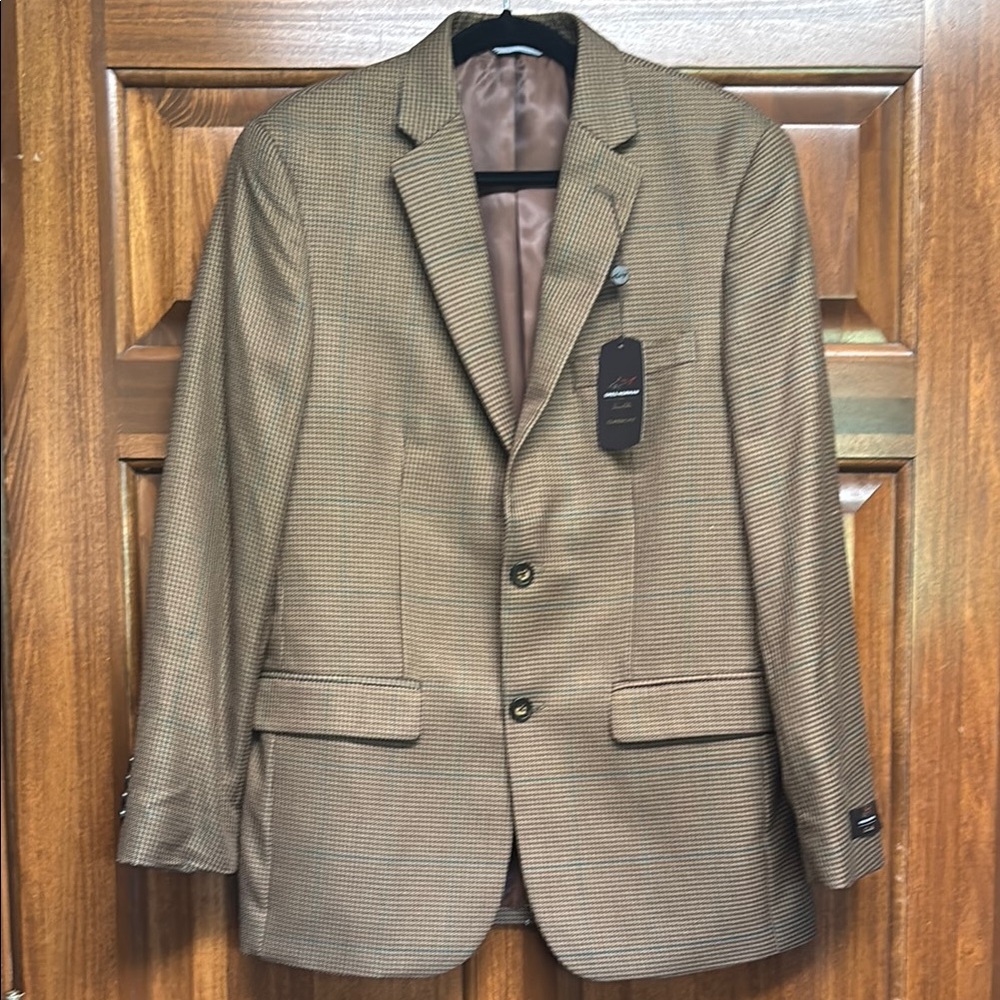 Greg Norman Tasso Elba Brown Sport Coat 38R